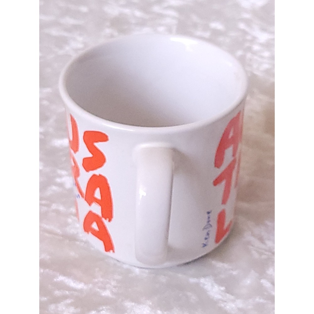 Vtg 1983 Australia Ken Done Coffee Mug Set Ink Group 80s Art Pottery 2pc orange - Picture 5 of 10